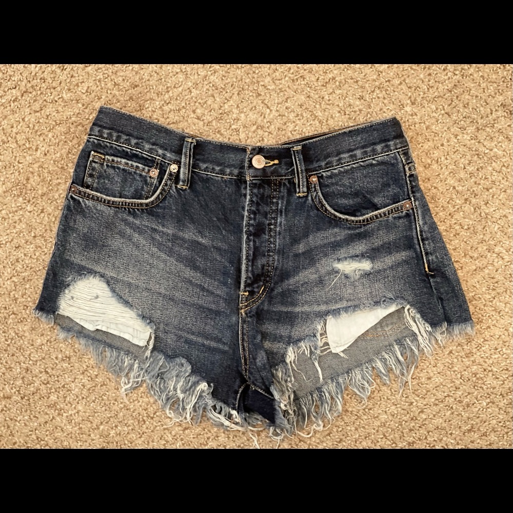 Free People Jean Shorts